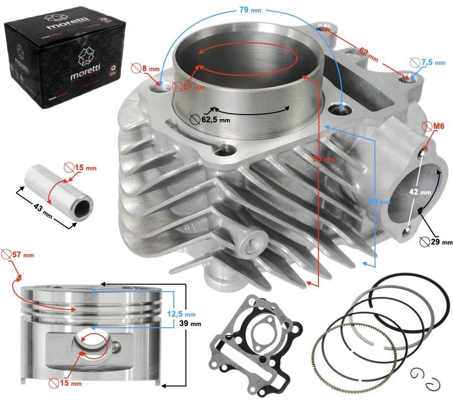 Cylinder skuter 4t 150cc 1p52qmi | CIGSKC1504TAPOPTAR000BM1 - zdjęcie 8