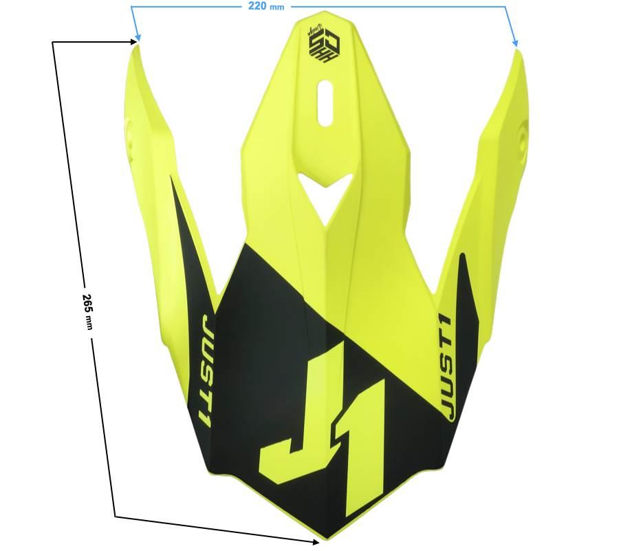 Daszek kasku just1 j32 peak kids vertigo grey red fluo yellow - zdjęcie 2