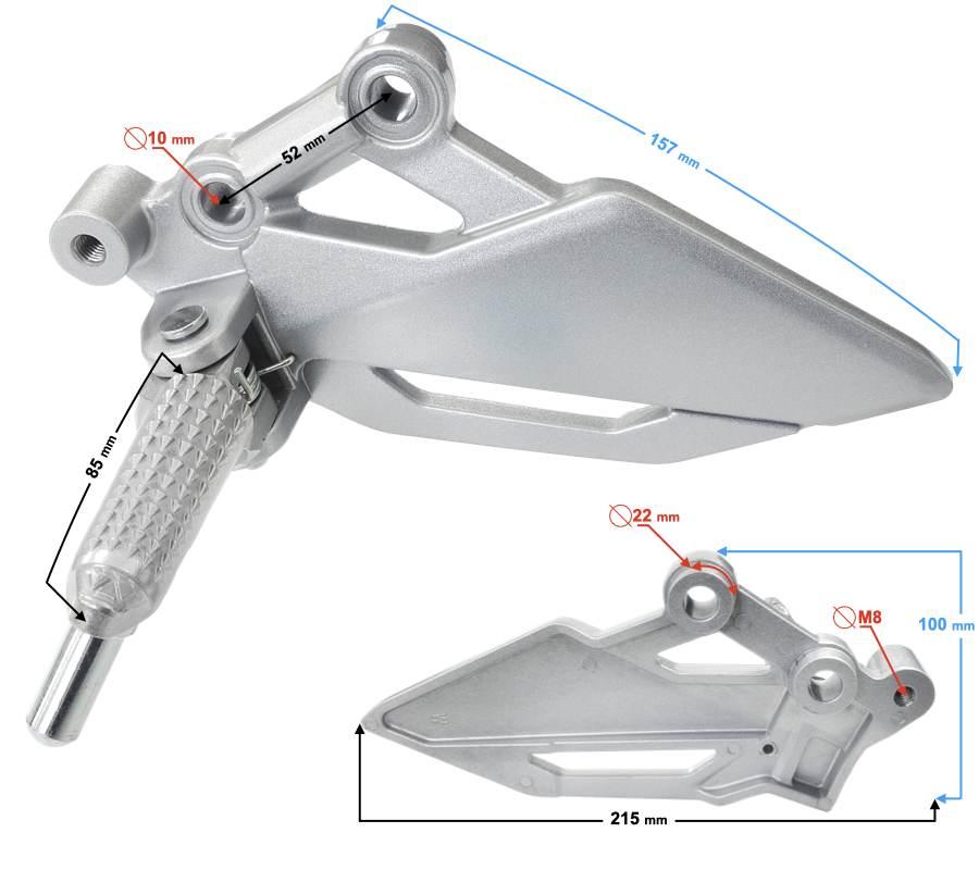 Podnóżek lewy przedni blade r | PDZTAR050