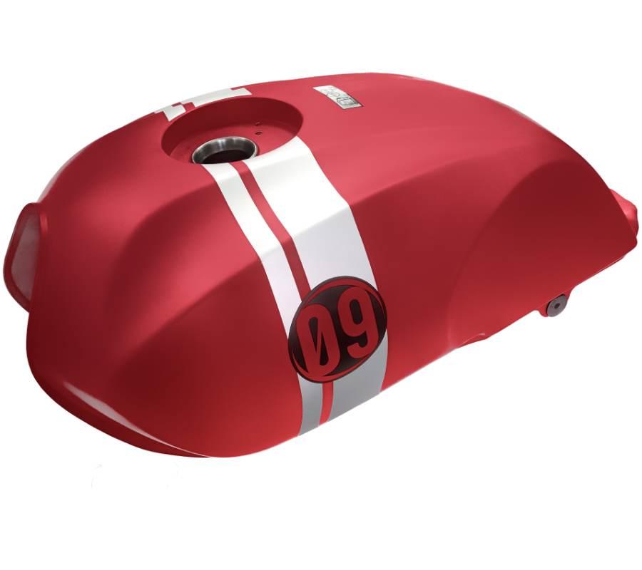 Zbiornik paliwa bak bordowy wersja 2 cafe racer 50 - zdjęcie 3