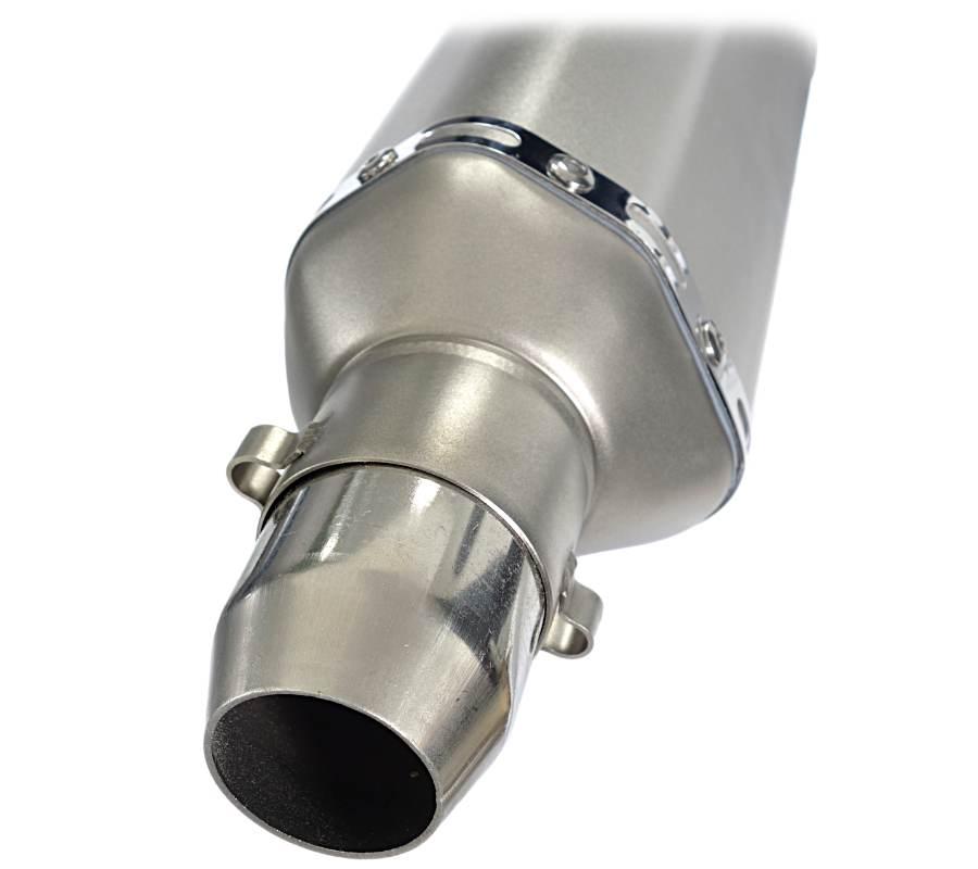 Tłumik tunningowy uniwersalny stal013370 mm kolor tytanowy końcówka czarna - zdjęcie 5
