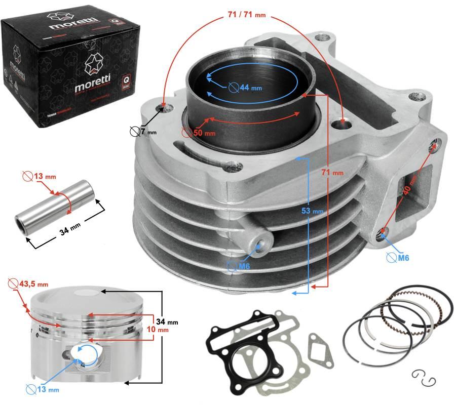 Cylinder skuter 4t 60cc 139qmb | CIGSKC0604TAPOPMOR000CH2 - zdjęcie 7