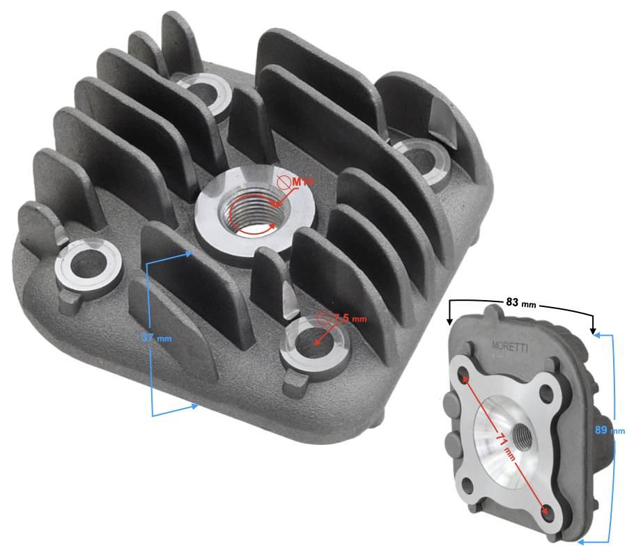 Głowica skuter 2t 50cc 1pe40qmb | CIGSKG0502TAPOPWGY000 - zdjęcie 3