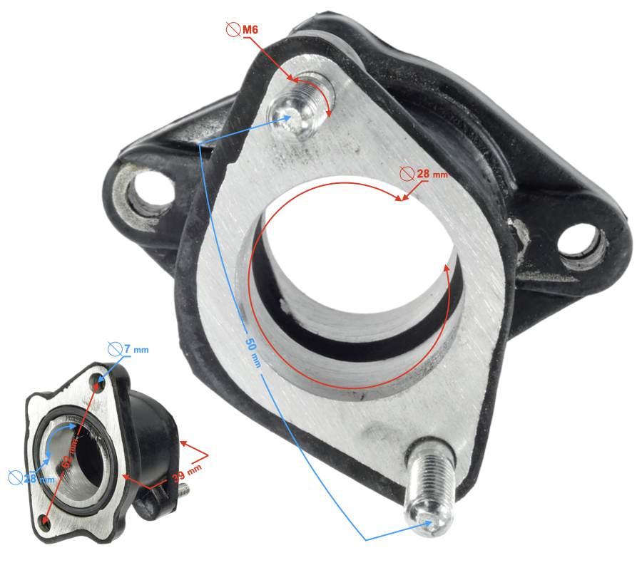 Króciec gaźnika silnika pionowy 162fmj150cc 4t5-biegowy manualny