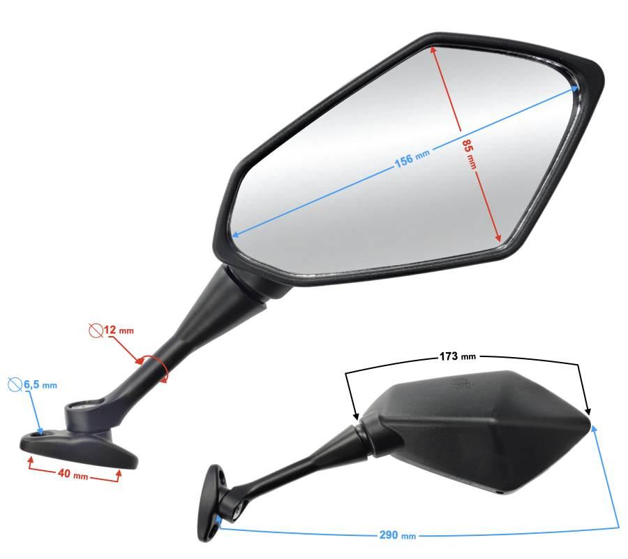 Lusterka kpl blade | LUSTAR030 - zdjęcie 3