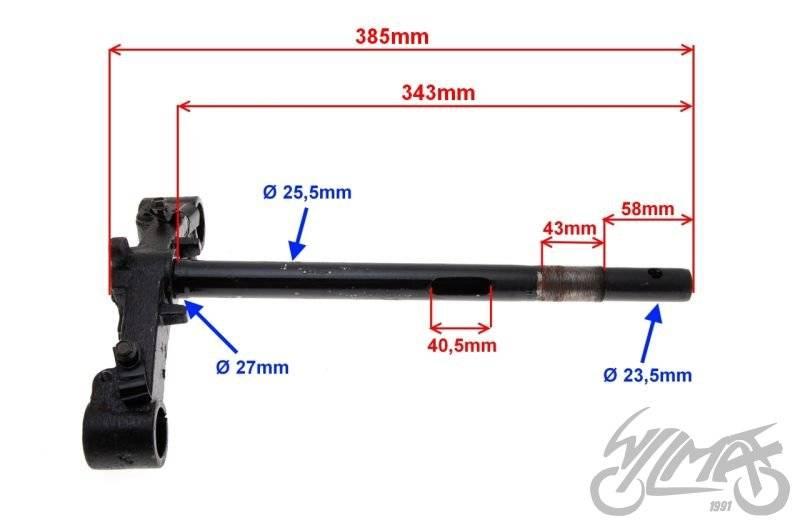 Półka ze sztycą keeway zipp barton coliber vilga - zdjęcie 4
