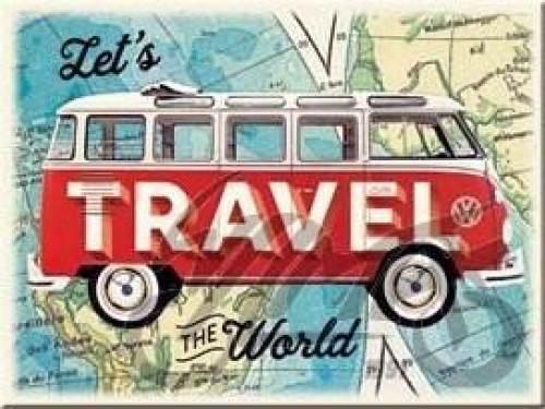 Magnes vw bulli lets travel 14403 | NAR14403