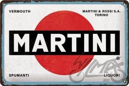 Tablica plakat 20x30 martini logo white 22346