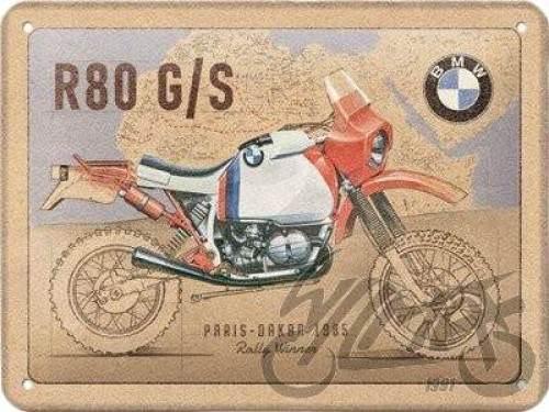 Tablica plakat 15x20 bmw r80gs paris dakar 26264