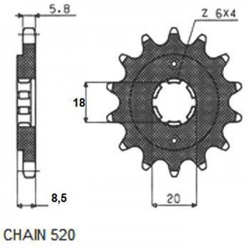 ZEBATKA NAPEDOWA SUNSTAR SUNF307-13 WYCOFANA Z PRODUKCJI
