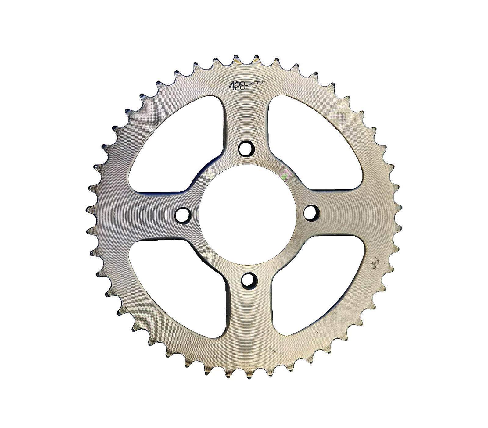 Zestaw Napędowy Street Zębatki 428-12 428-47 Łań MotoGeneric - zdjęcie 3