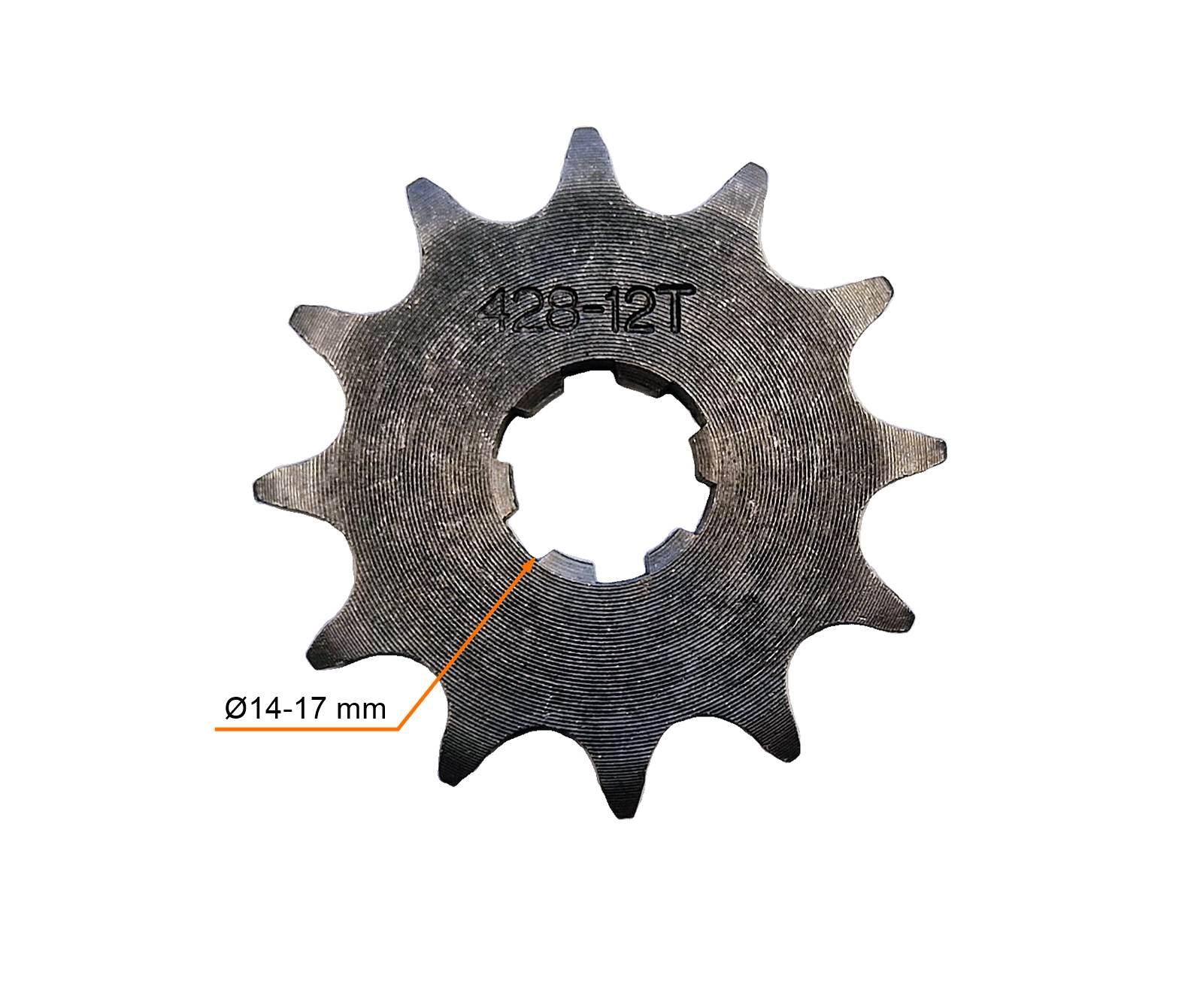 Zestaw Napędowy Street Zębatki 428-12 428-47 Łań MotoGeneric - zdjęcie 6