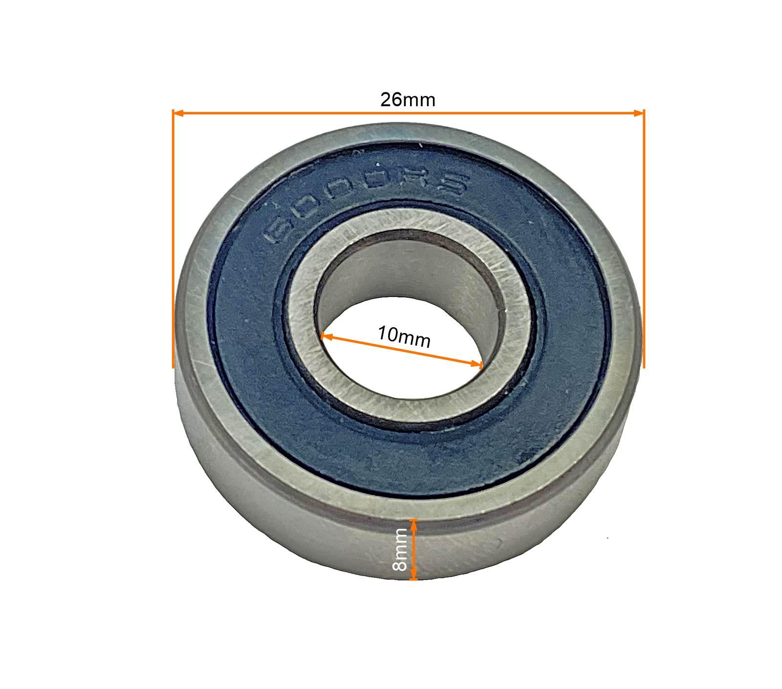 Łożysko Kulkowe 6000-2rs 10x26x8 Rower MotoGeneric - zdjęcie 2