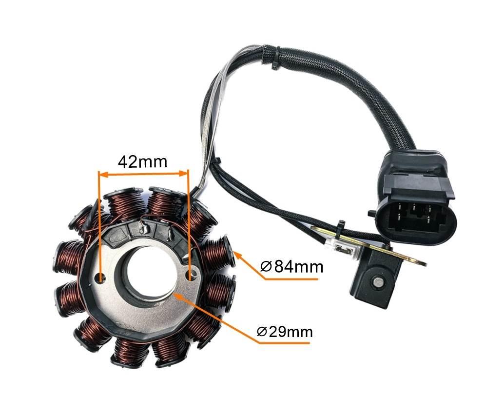 Cewki Iskrownika Stator 12-Zwojowe Piaggio 125/250cc MotoGeneric - zdjęcie 2