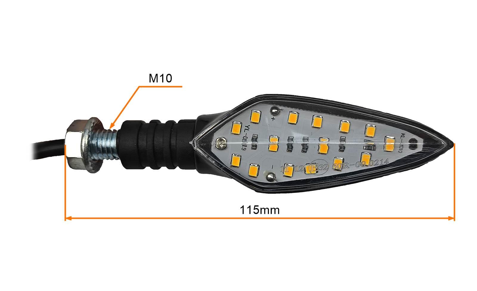 Kierunkowskazy kplm10 15 ledów strzałka z homologacją - zdjęcie 5