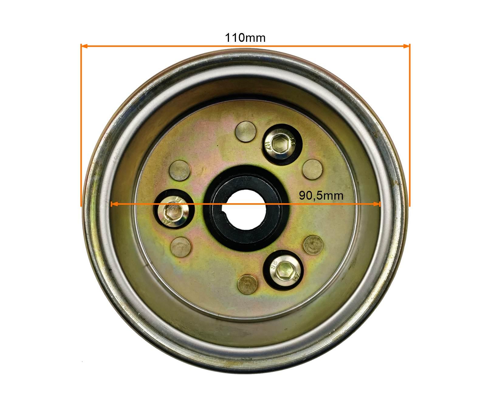 Koło magnesowe magneto stator iskrownika romet zetka 8 cewek - zdjęcie 2