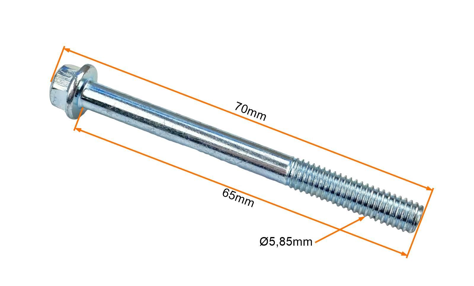 Śruba pokrywy paska napędu 2t dł.65mm m6 długa - zdjęcie 2