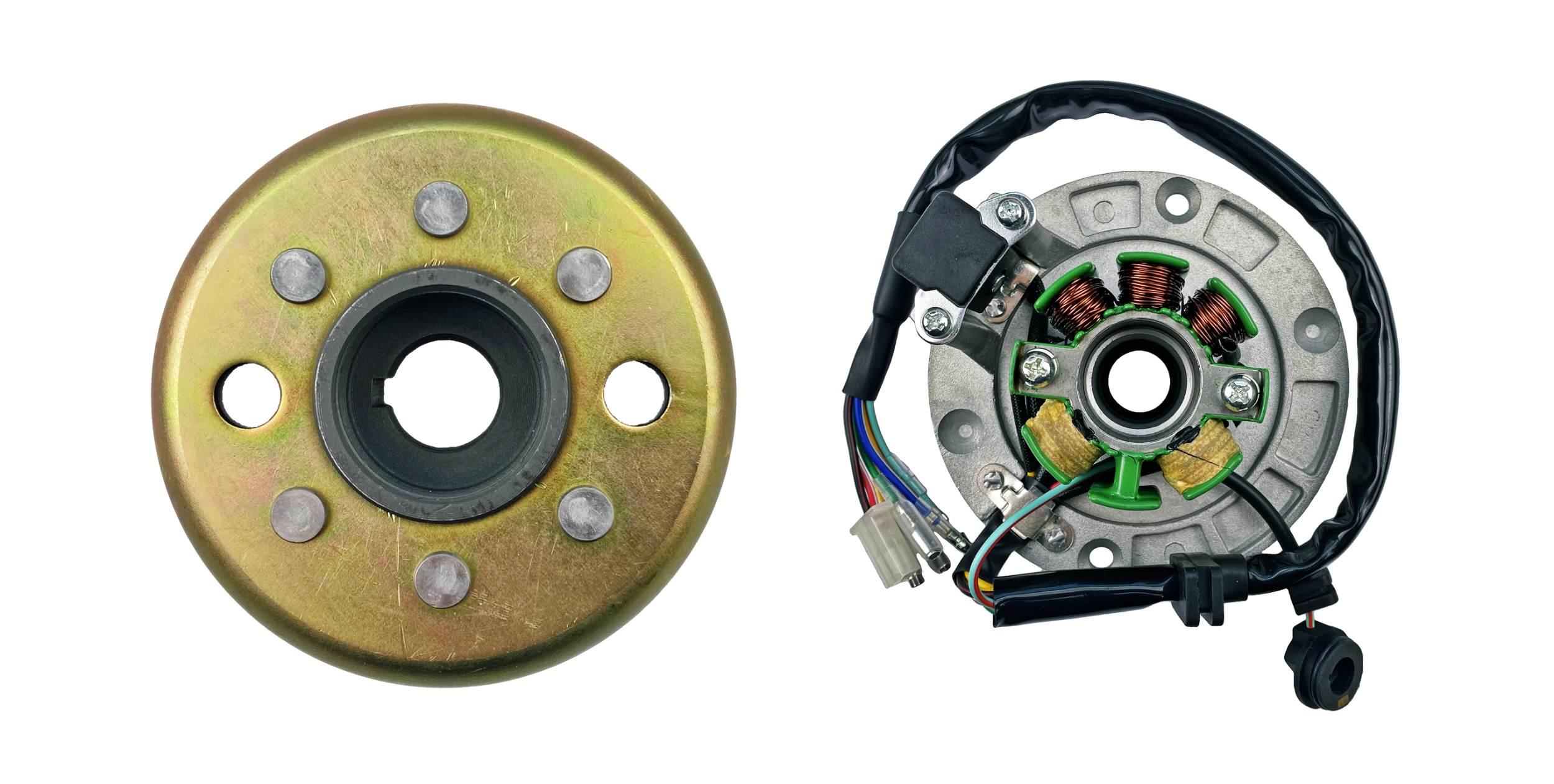 Koło magnesowe cewki iskrownika stator zs154fmi-2 nawinięte