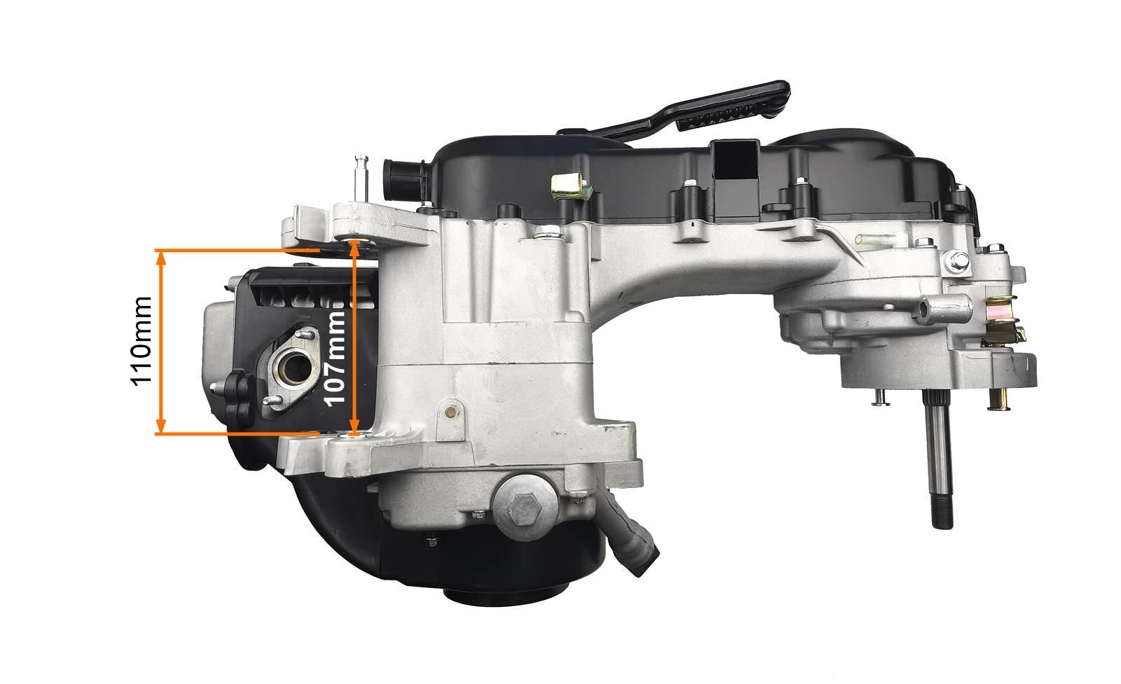 Silnik 139qmb 4t gy6 80ccm 43cm bęben długi wałek filtr "l" - zdjęcie 7