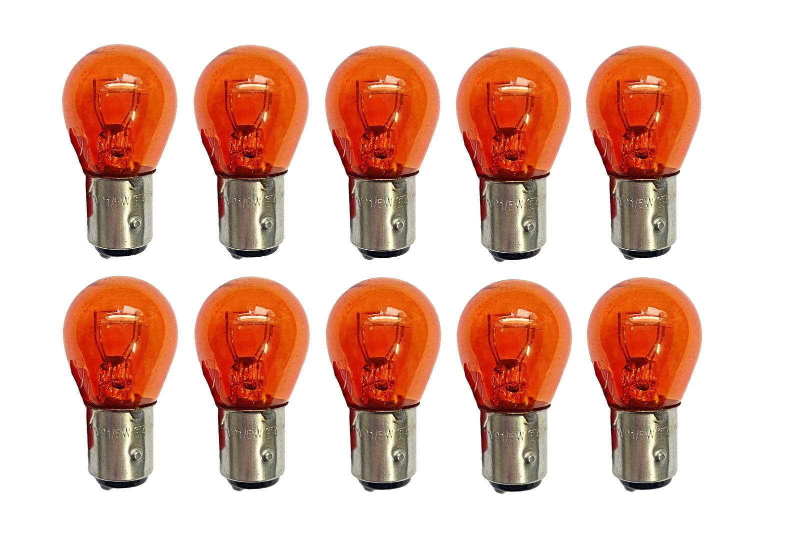 Żarówka lampy tył 12v 21/5w pomarańczowa z homologacją 10szt.