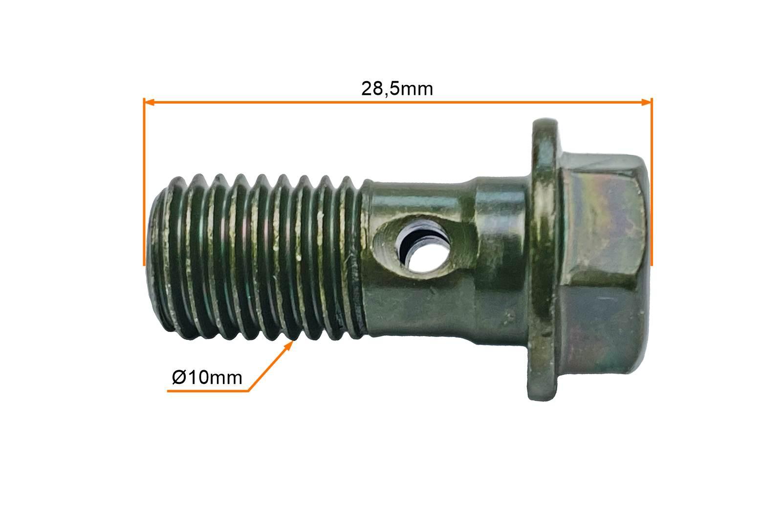 Śruba przewodu hamulca zacisku m10x1,25 2t 4t - zdjęcie 3