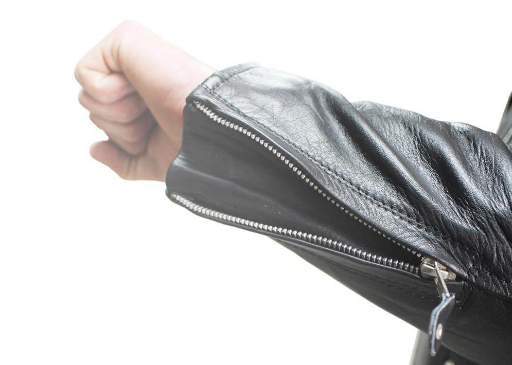 Kurtka Skórzana Vig-16599 Czarna L | ROY23559 - zdjęcie 10