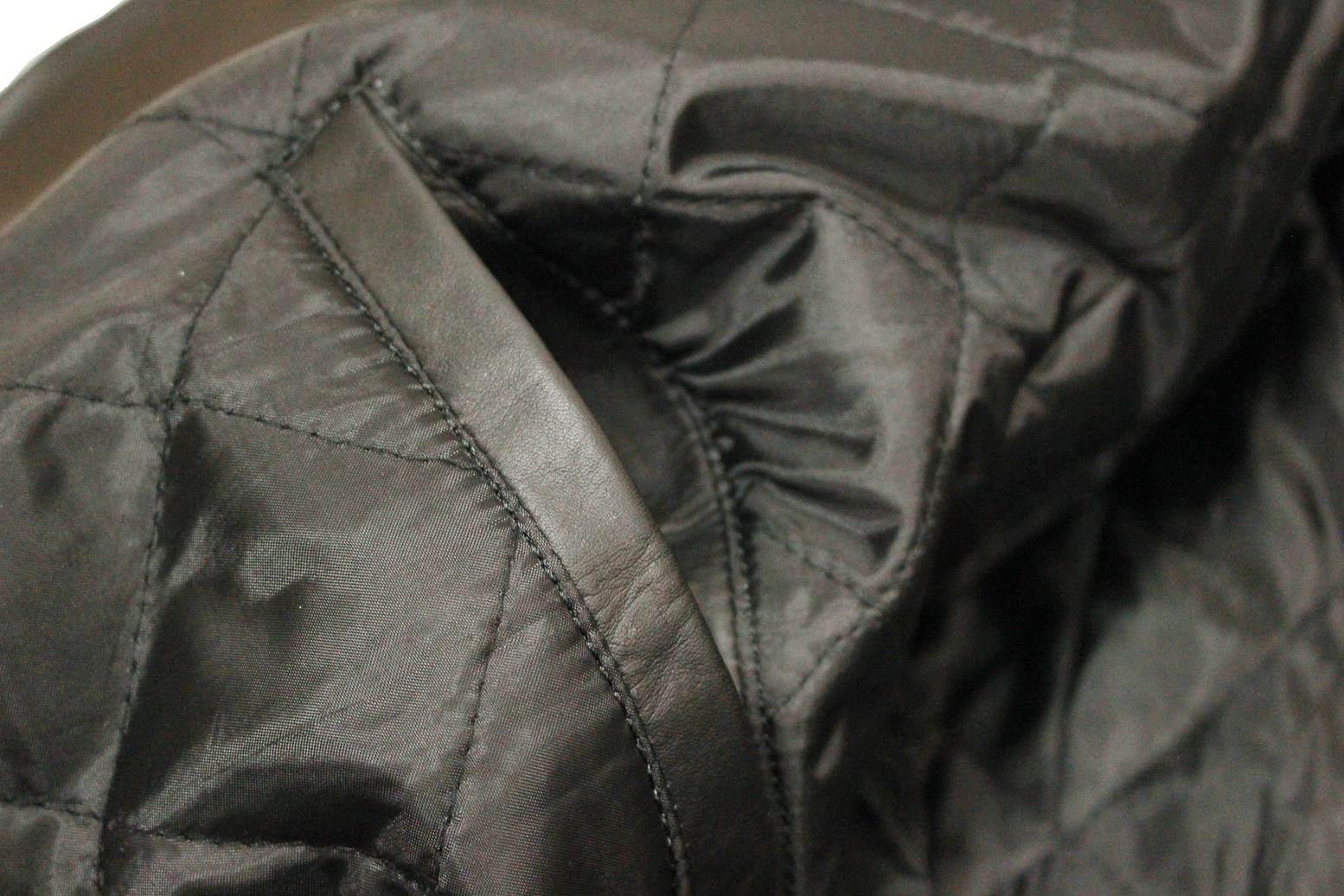 Kurtka Skórzana Vig-16599 Czarna Xl | ROY23560 - zdjęcie 7