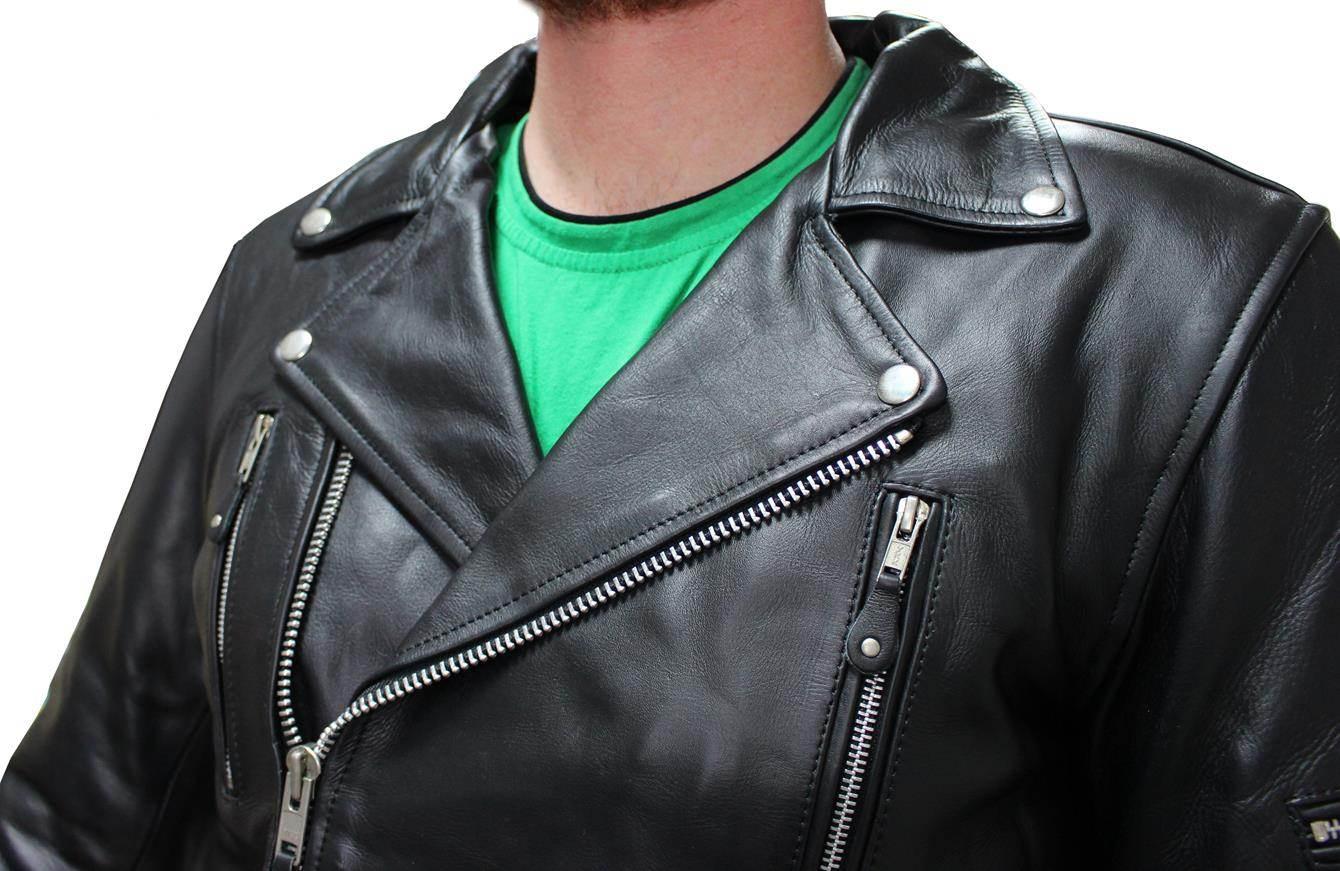 Kurtka Skórzana Vig-16599 Czarna Xl | ROY23560 - zdjęcie 8