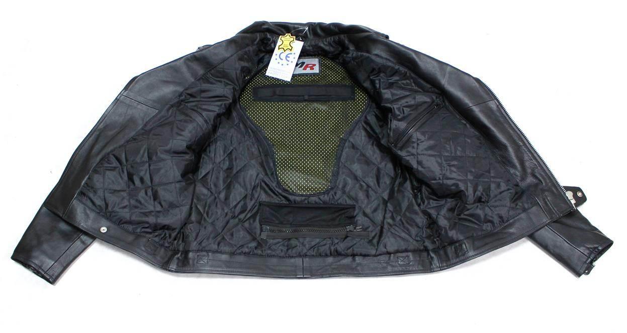 Kurtka Skórzana Vig-16599 Czarna Xxl | ROY23561 - zdjęcie 4