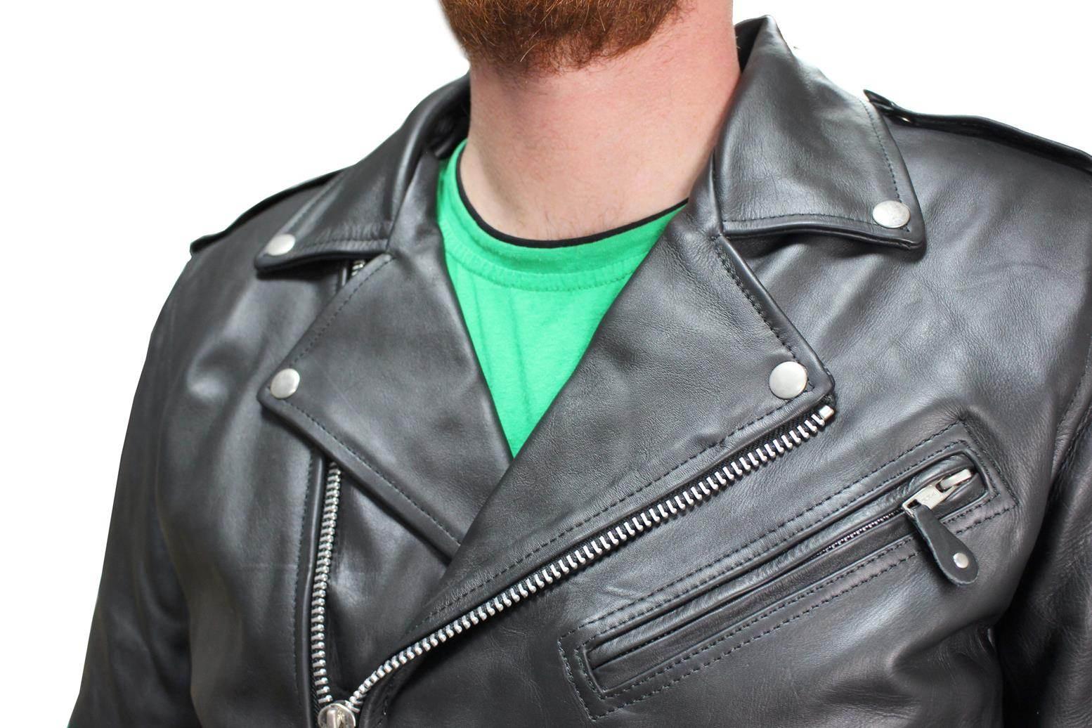 Kurtka Skórzana Vig-16602 Czarna Xl | ROY23564 - zdjęcie 6