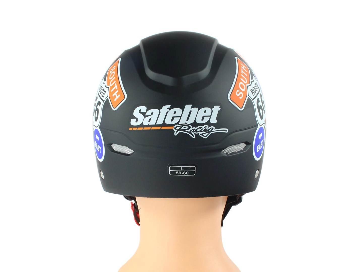 Kask Safebet Hf-333 Flat Black X29 L Brak Ece - zdjęcie 3