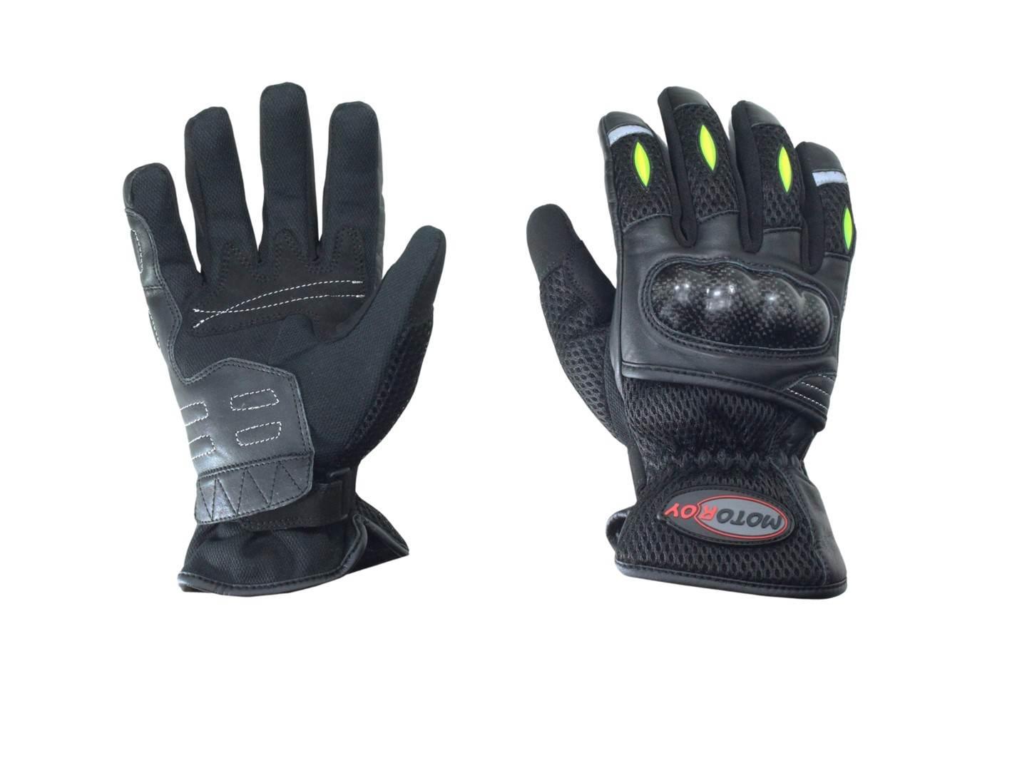 Rękawice Vig-Art-Mrg-008 Czarno-Zielone Xl