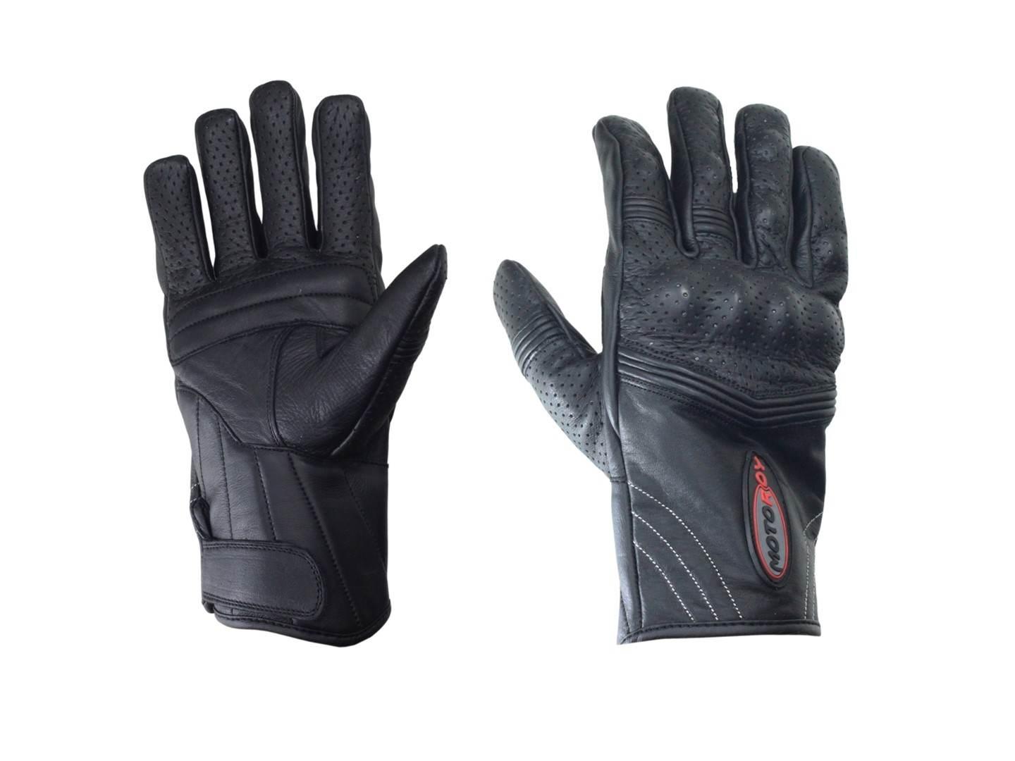 Rękawice Skórzane Vig-Art-Mrg-009 Czarne L