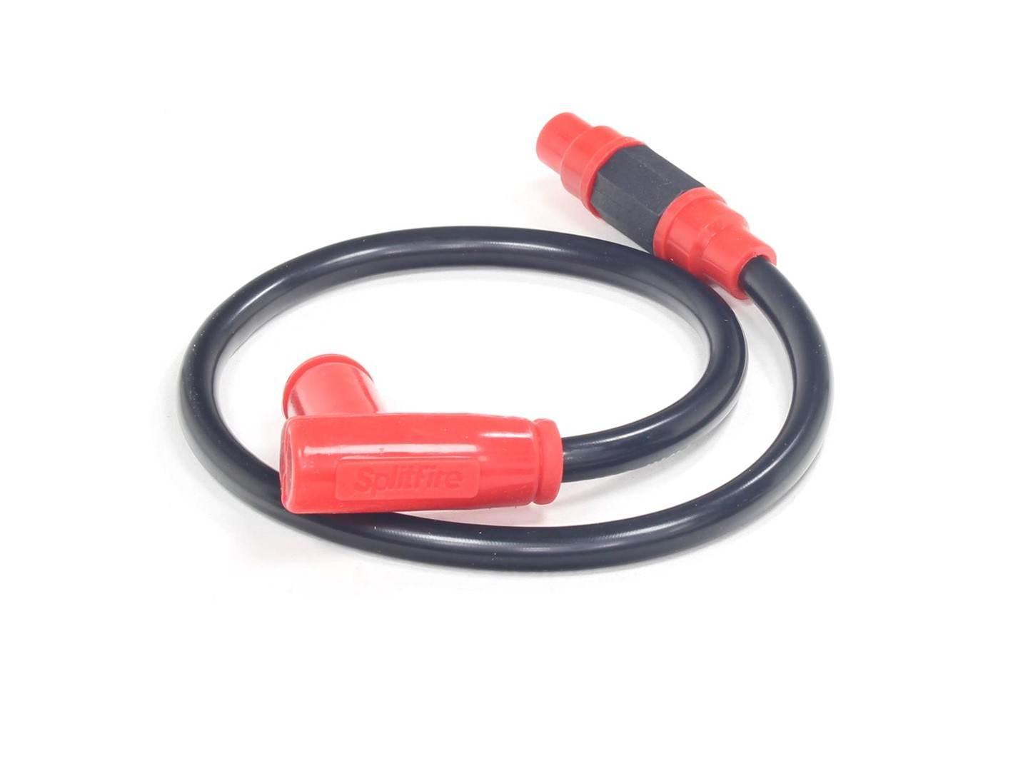 Przewód Wysokiego Napięcia Z Fajką 8.8Mm Silikonowy Splitfire Czarno-Czerwo
