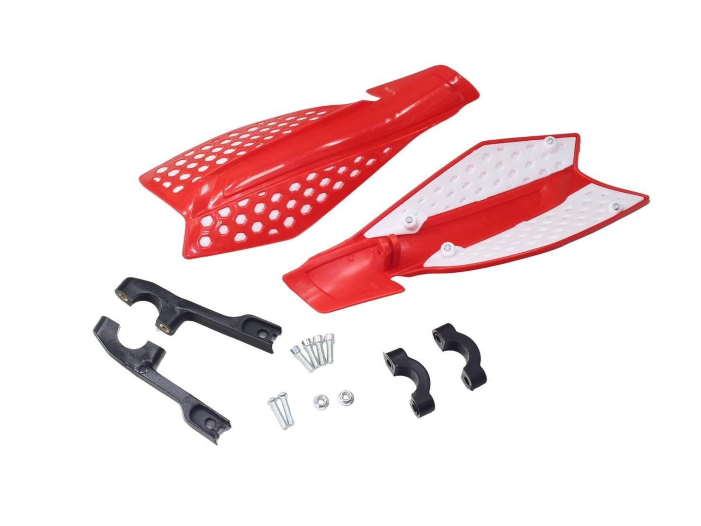 Ochraniacze Dłoni Cross Enduro Czerwone Mod.2 Hb