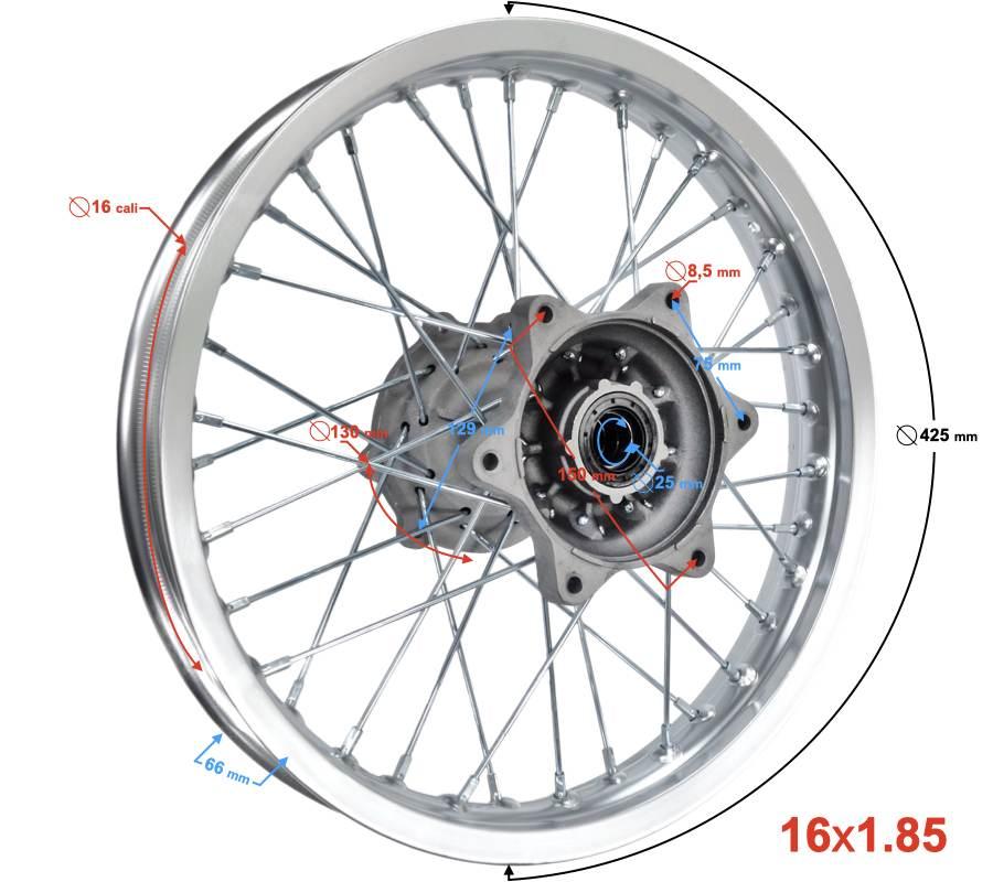 Felga tył 16-1.85 nxt | FELBSE095 - zdjęcie 9