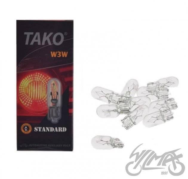Żarówka 12v 3w w3w opk 10 szt tako bez eec - zdjęcie 2