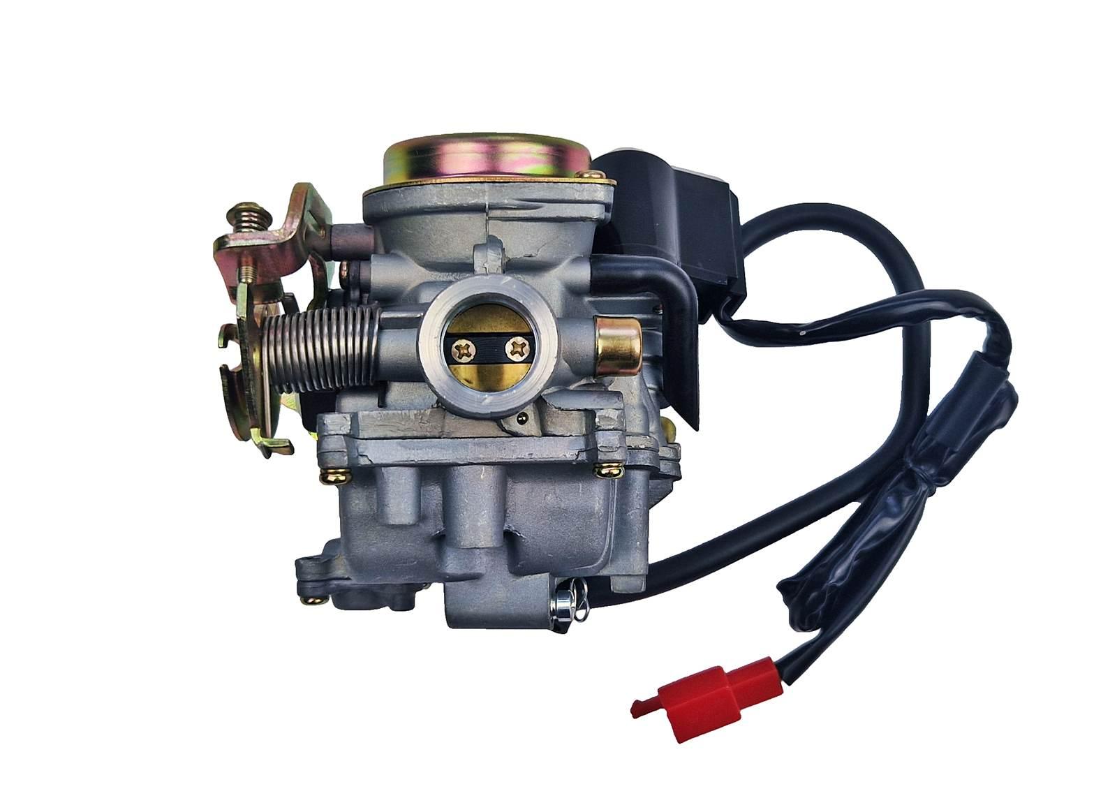 Gaźnik gy6 4t 50ccm pompka metalowa pokrywka anh