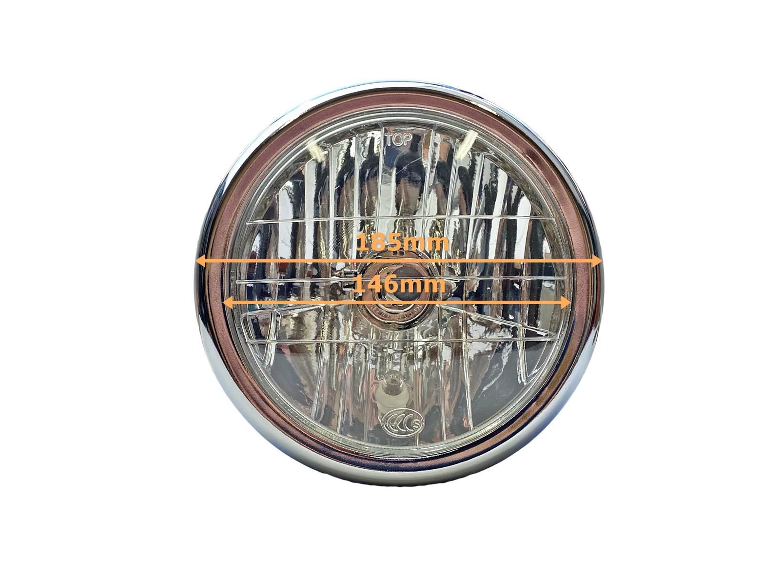 Lampa Przód Kpl Ym50-8b Street Suzuki Bandit 650 Żarówka H4 Bez Ece MotoGeneric - zdjęcie 3