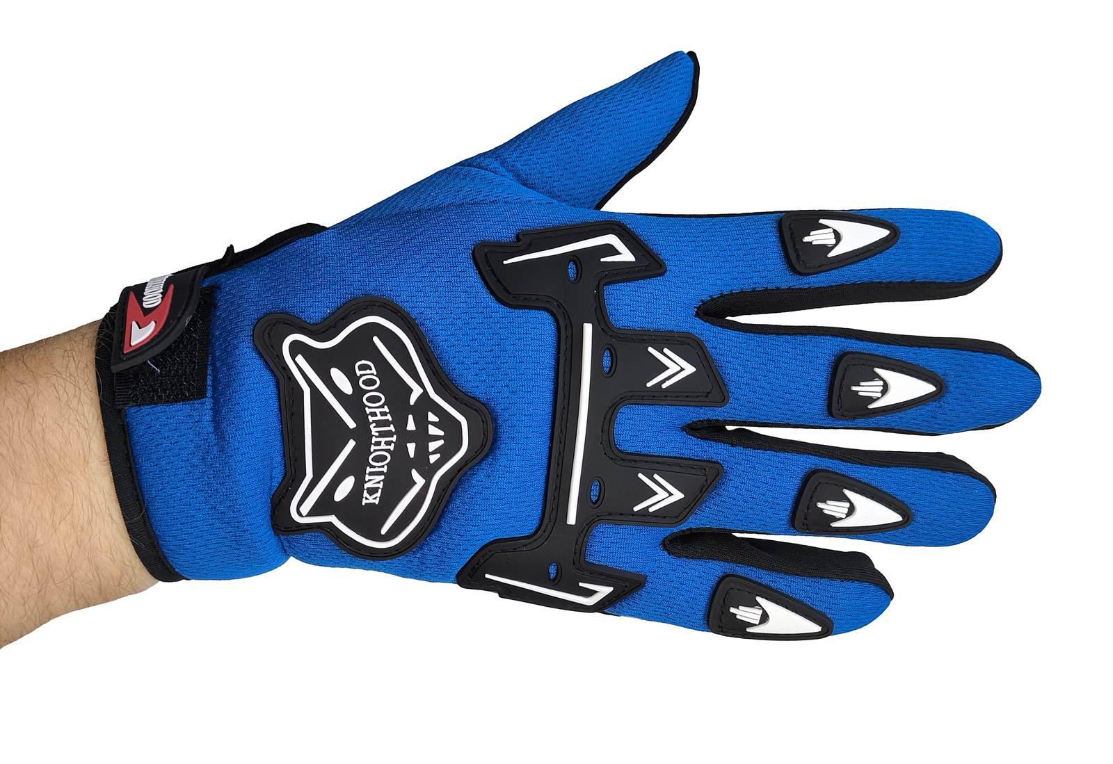 Rękawice Motocyklowe Niebieskie L MotoGeneric