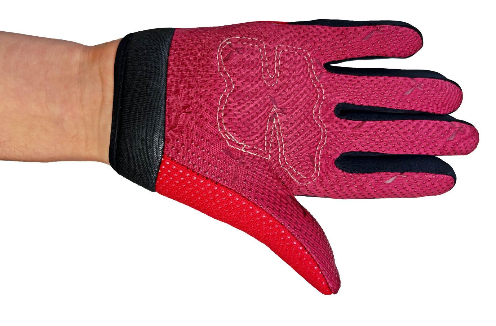 Rękawice Dziecięce Czerwone M MotoGeneric - zdjęcie 2