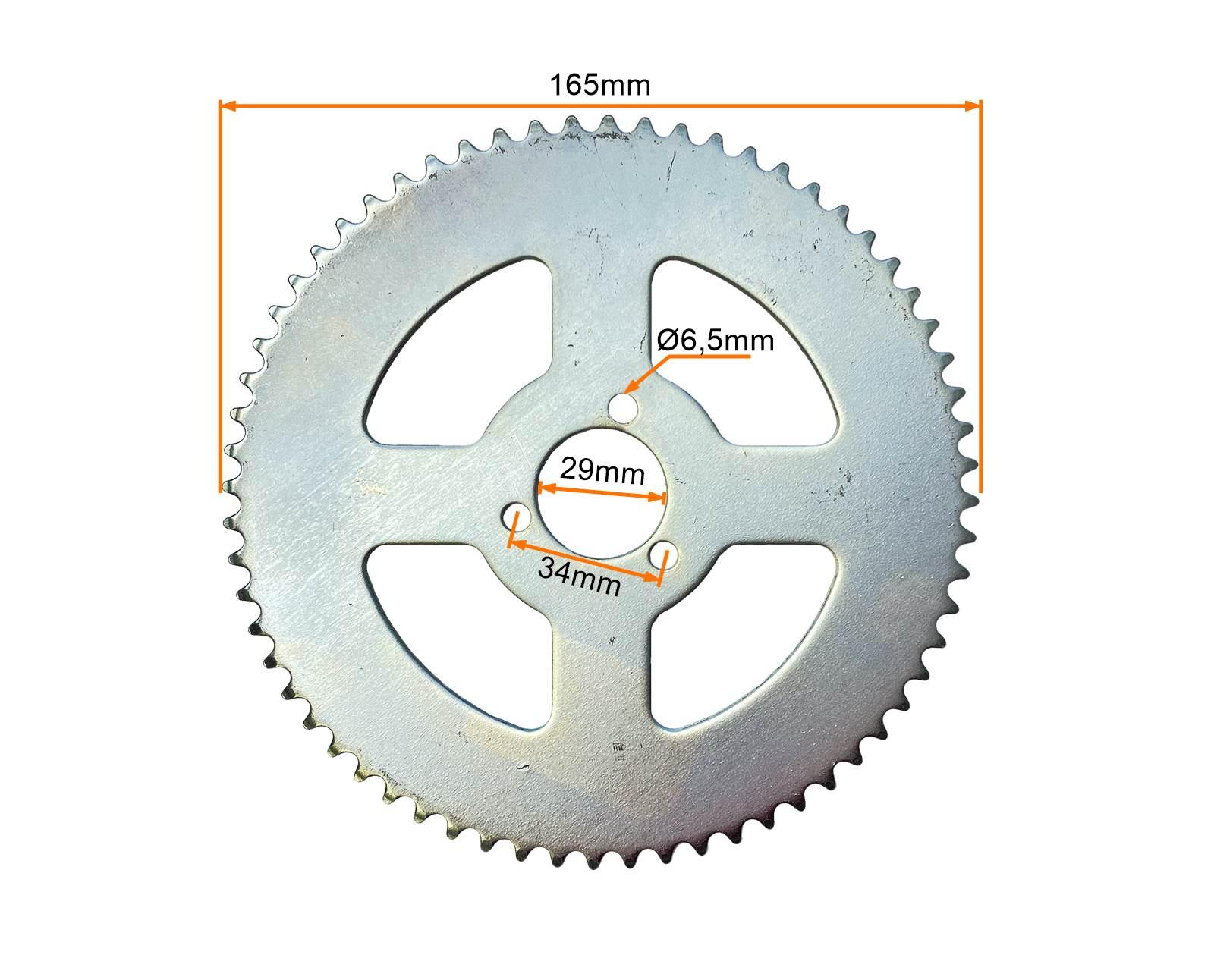 Zębatka Tył Pocket T8f 64 Zęby 29mm MotoGeneric - zdjęcie 2