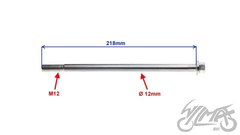 Oś wahacza tył m12 x 218 py-5 | ZPY6010 - zdjęcie 2