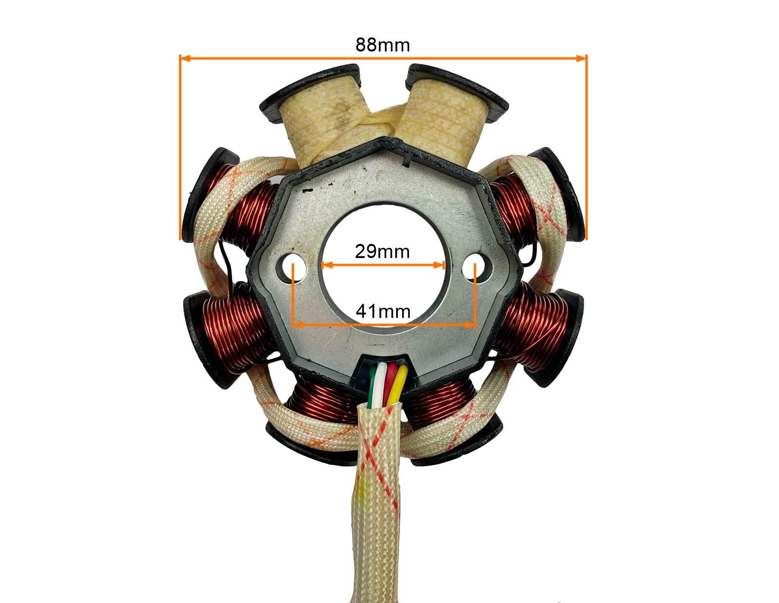Cewki Iskrownika Stator 8-Zwojowe 2 Nieuzw 3pi MotoGeneric - zdjęcie 2