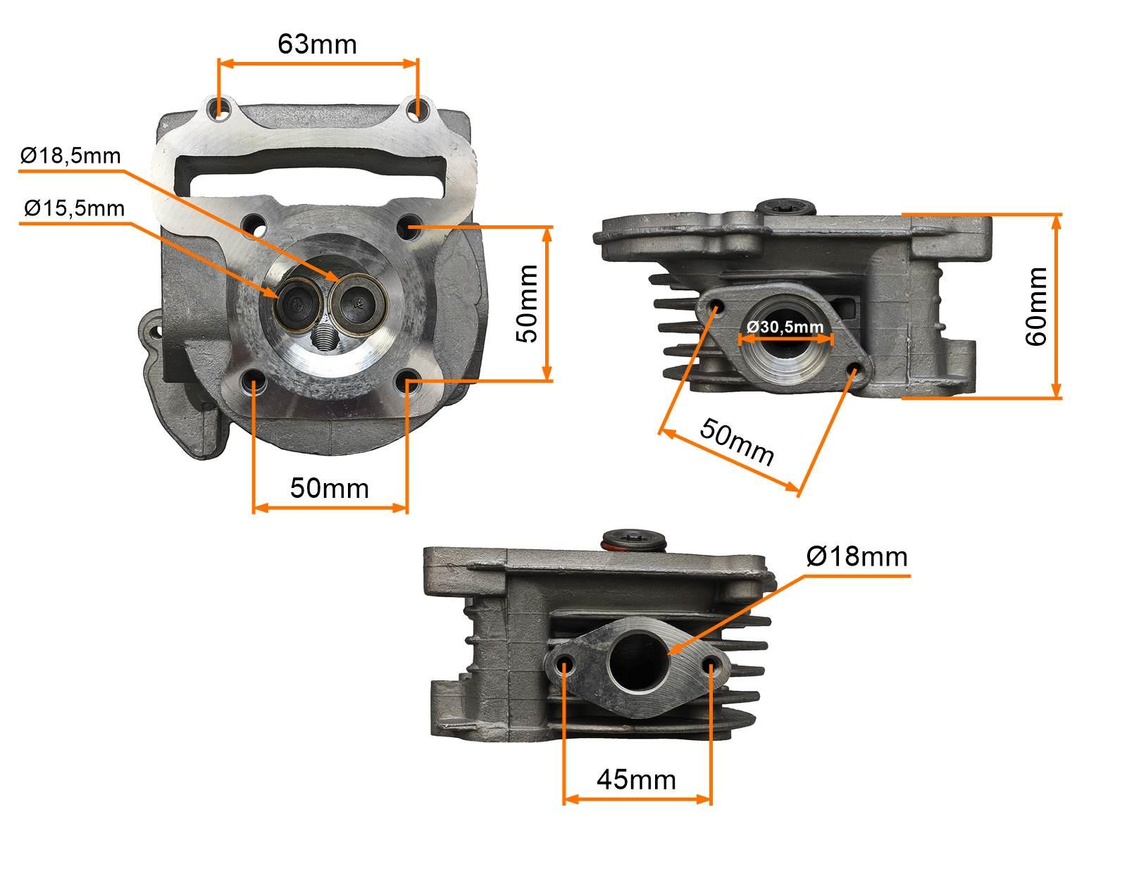 Głowica 4t Gy6 80ccm 47mm Bez Odpowietrzenia MotoGeneric - zdjęcie 4
