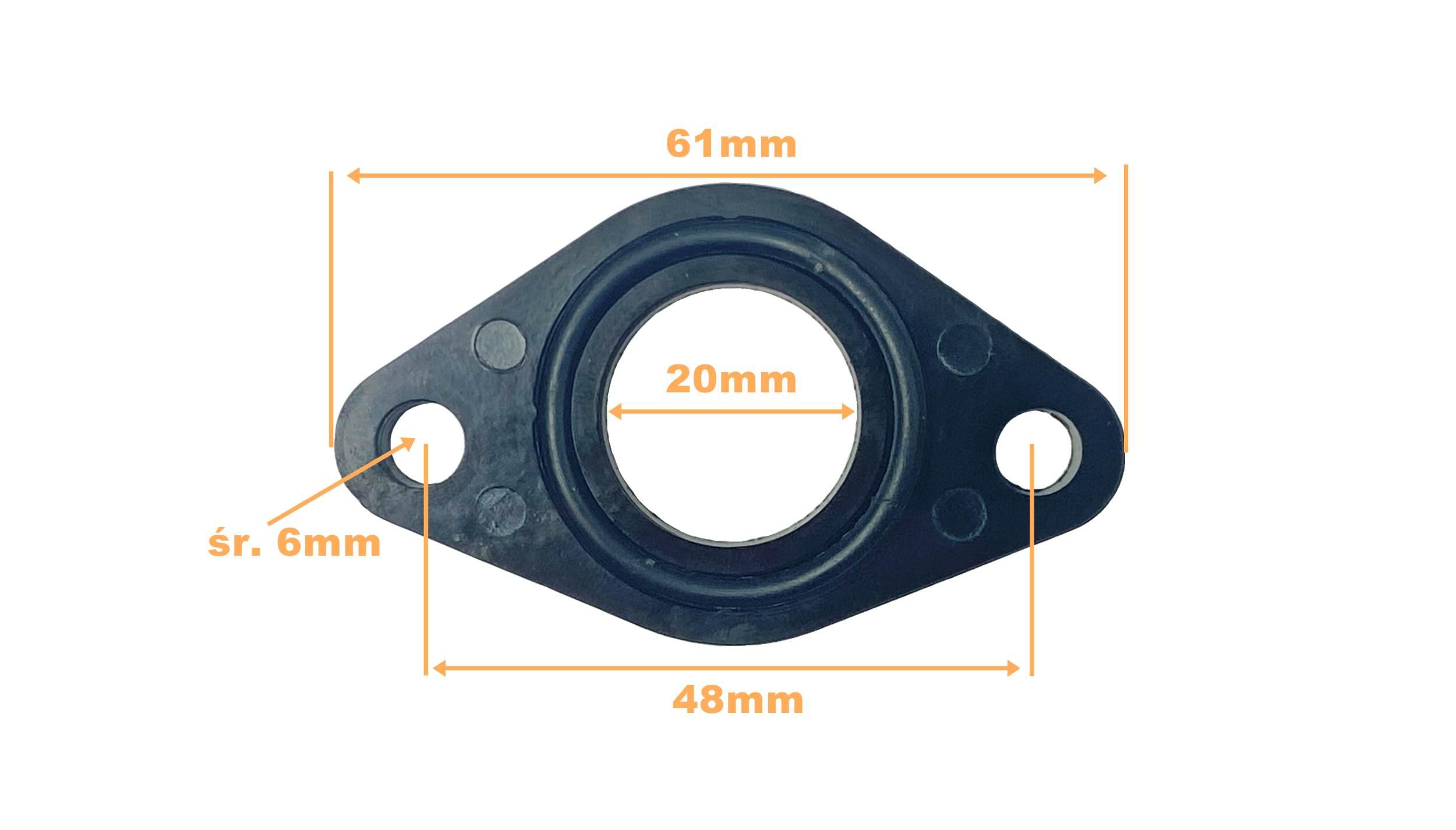 Uszczelka Ebonit Oring Kolektora Ssącego Romet Zetka MotoGeneric - zdjęcie 2
