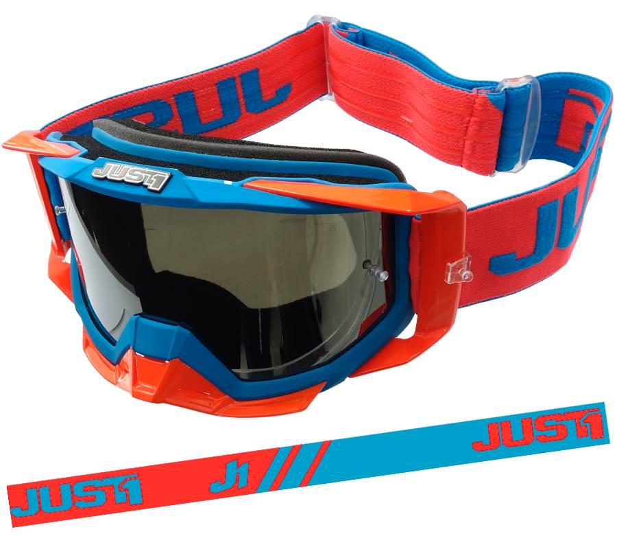 Gogle motocyklowe just1 iris track orange blue - zdjęcie 3