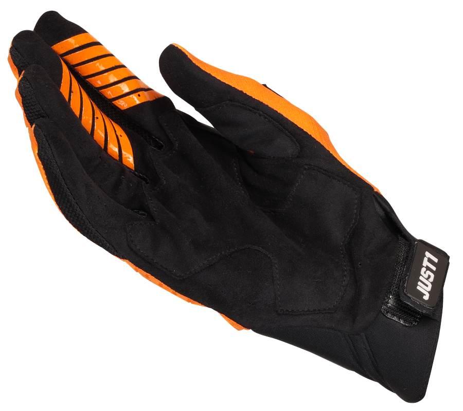 Rękawice motocyklowe just1 j-hrd black-orange rozmiar l - zdjęcie 3