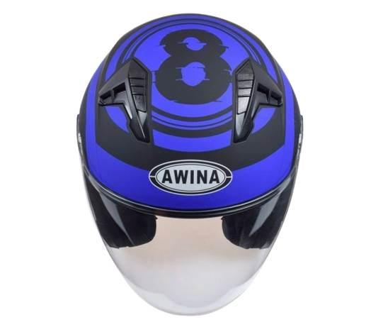 Kask Otwarty Typ Jk528 Czarno NiebMat Xl Awina - zdjęcie 3