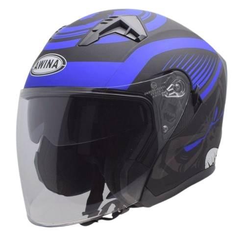 Kask Otwarty Typ Jk528 Czarno NiebMat Xl Awina